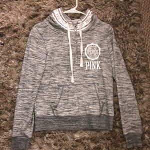 Pink half zip sweatshirt